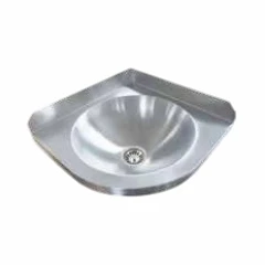 Washbasin w rogu stali nierdzewnej